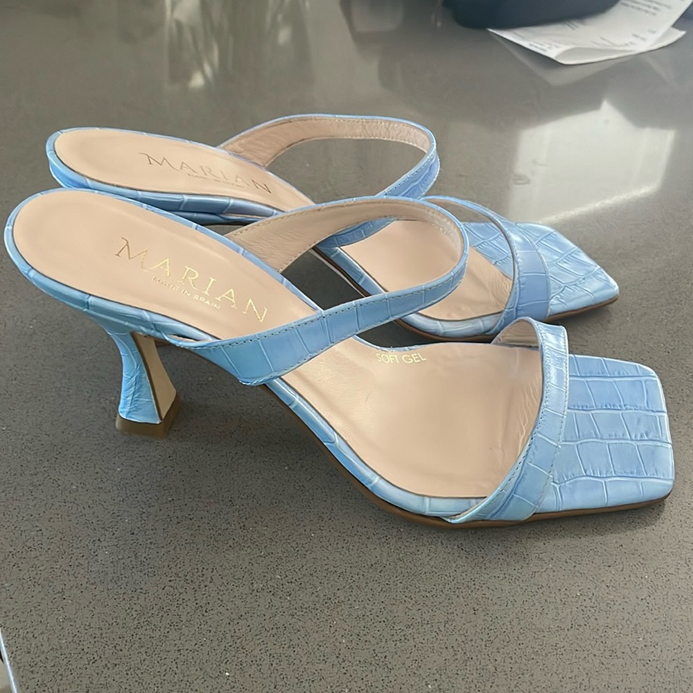 Sandals strappy sky soft blue size 39/8